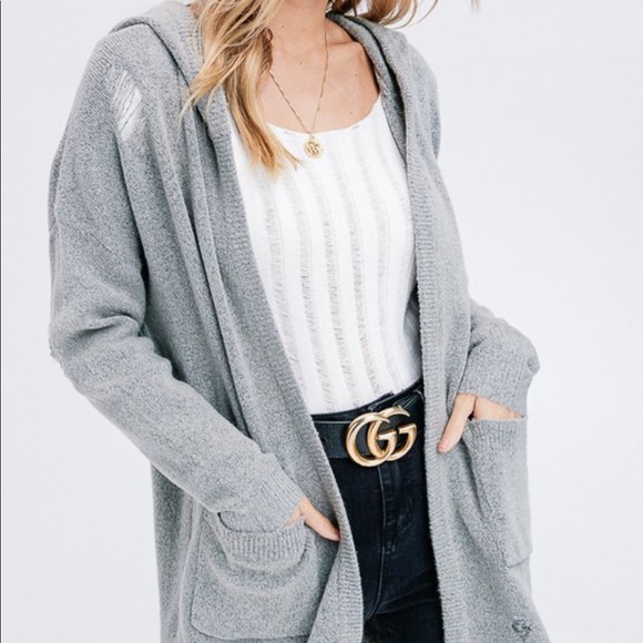 🔥 LAST ONE 🔥cozy distressed sweater cardigan - Picture 3 of 5